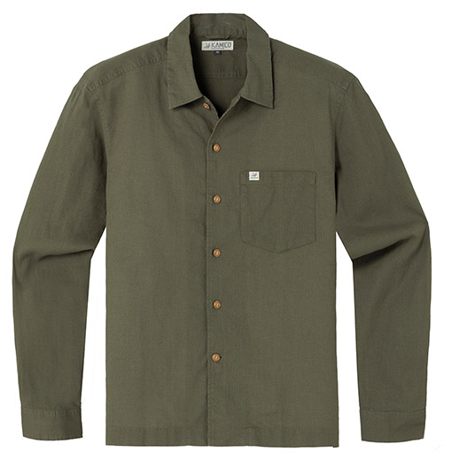 KAMICO オープンカラー シャツ Men's カーキ